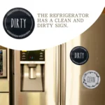 Dishwasher Round Magnet Clean Dirty Sign Double-Sided Dishwasher Magnet Cover - Image 4