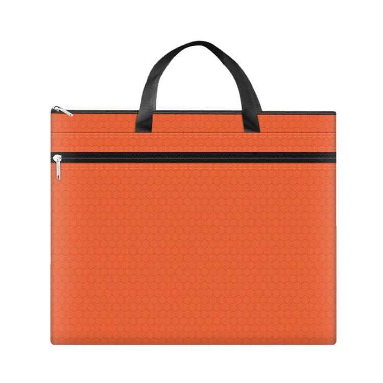A3-8133 Large-capacity Handheld Zipper File Bag Oxford Cloth Waterproof Art Storage Bag