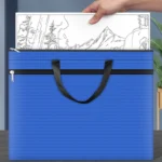 A3-8133 Large-capacity Handheld Zipper File Bag Oxford Cloth Waterproof Art Storage Bag - Image 8