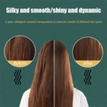 2 In 1 Hair Straightener Brush And Curler Negative Ion Hair Straightener Styling Comb - Image 5