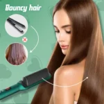 2 In 1 Hair Straightener Brush And Curler Negative Ion Hair Straightener Styling Comb - Image 6