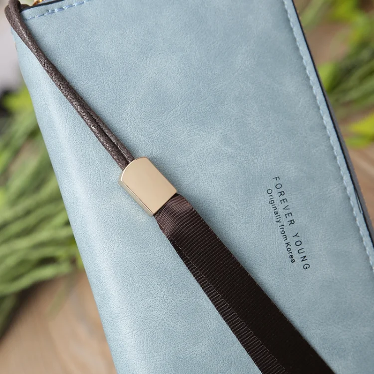 TBD0603564601_B5.webp Scrub Long Wallet Lady Wallet Handbag Zipper Purse - Image 6
