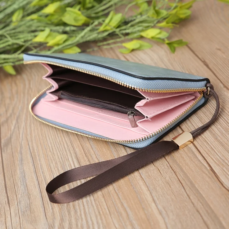 TBD0603564601_B6.webp Scrub Long Wallet Lady Wallet Handbag Zipper Purse - Image 7