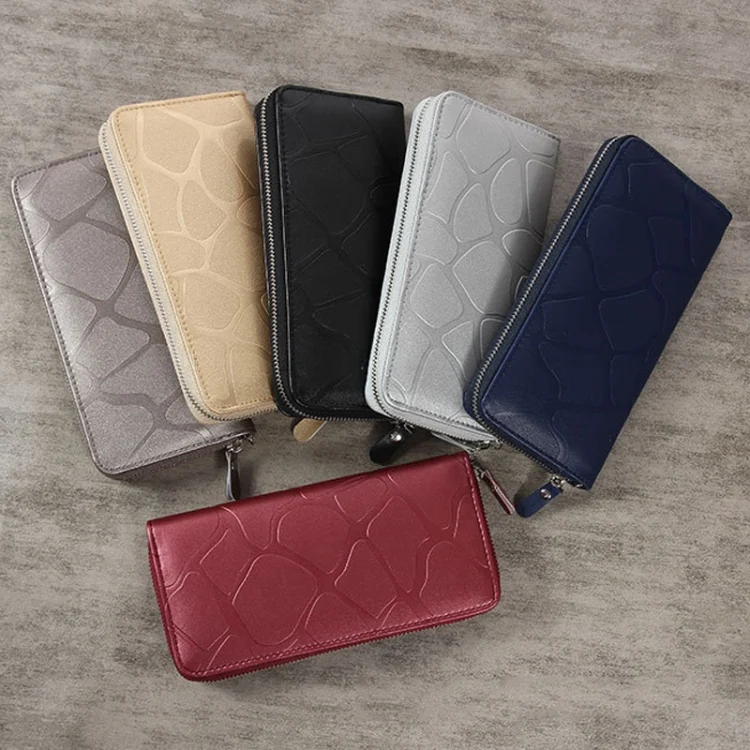 TBD0603565301_B1.webp Large Stone Wallet Zipper Women Wallet Long Coin Purse - Image 2