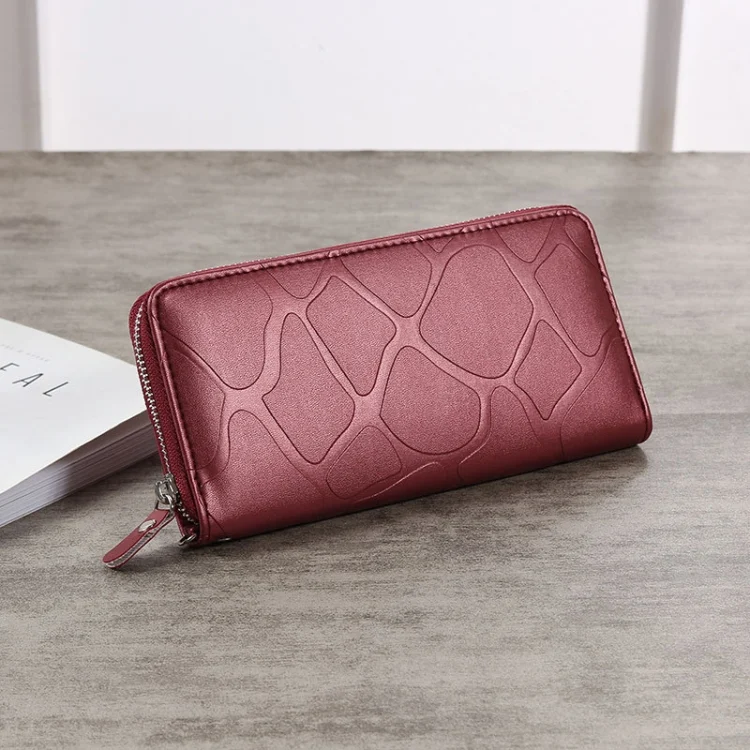 TBD0603565301_B2.webp Large Stone Wallet Zipper Women Wallet Long Coin Purse - Image 3