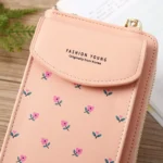 Printed Phone Bag Floral Woman Multifunctional Crossbody Bag Multi Card Shoulder Bag - Image 4