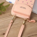 Printed Phone Bag Floral Woman Multifunctional Crossbody Bag Multi Card Shoulder Bag - Image 5