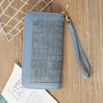 Single Zipper Ladies Wallet Long Wallet Crocodile Coin Purse Student Clutch - Image 3