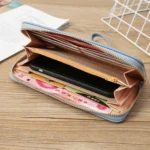Single Zipper Ladies Wallet Long Wallet Crocodile Coin Purse Student Clutch - Image 7