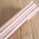 Double Zipper Lady Long Purse Splicing Coin Phone Bag - Image 6