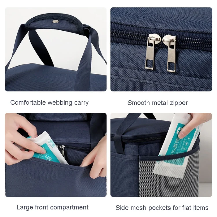 TBD0603568301_B4.webp Reusable Lunch Bag Insulated Lunch Box Office School Picnic Beach Leak-Proof Lunch Tote - Image 5