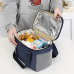 Reusable Lunch Bag Insulated Lunch Box Office School Picnic Beach Leak-Proof Lunch Tote - Image 7