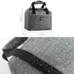 Portable Lunch Bag Thermal Insulated Lunch Box Tote Cooler Handbag - Image 4