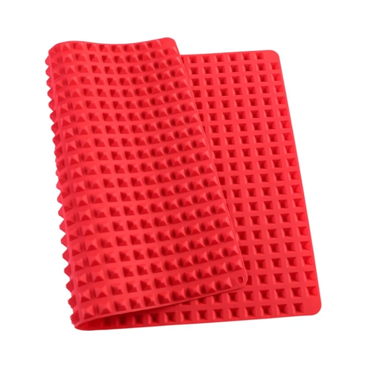 TBD0603570401A_1.webp Silicone Pyramid Baking Chicken Mat Oil Filter Oil Separation Baking Mat BBQ Bread Cookie Oven Baking Mat - Image 7