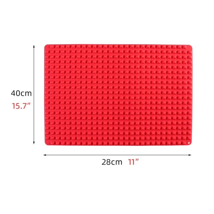 TBD0603570401_B1.webp Silicone Pyramid Baking Chicken Mat Oil Filter Oil Separation Baking Mat BBQ Bread Cookie Oven Baking Mat - Image 2