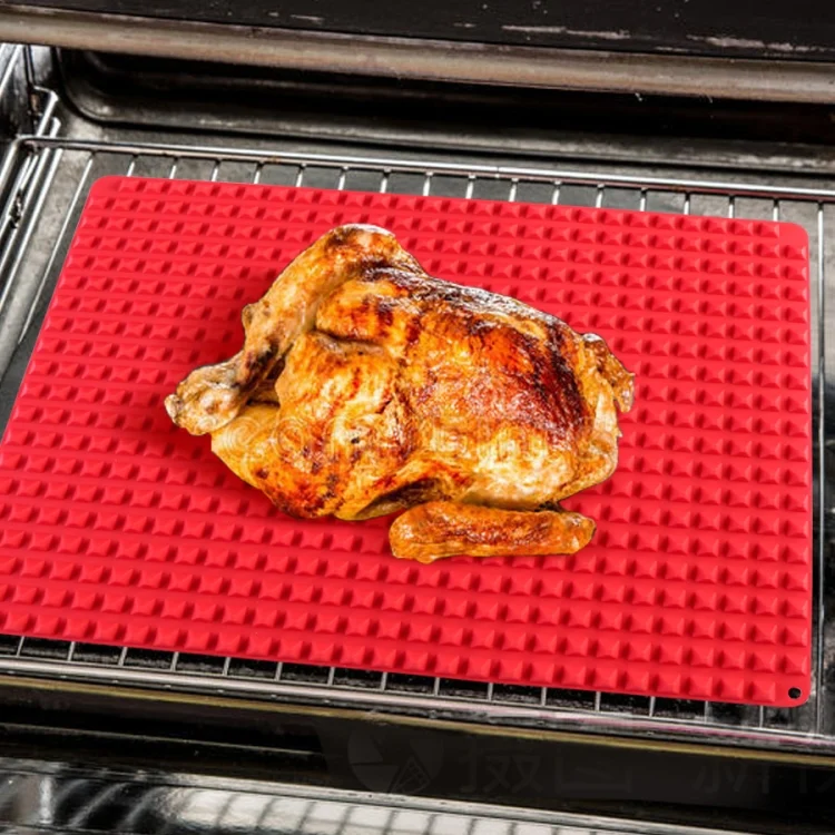 TBD0603570401_B5.webp Silicone Pyramid Baking Chicken Mat Oil Filter Oil Separation Baking Mat BBQ Bread Cookie Oven Baking Mat - Image 6