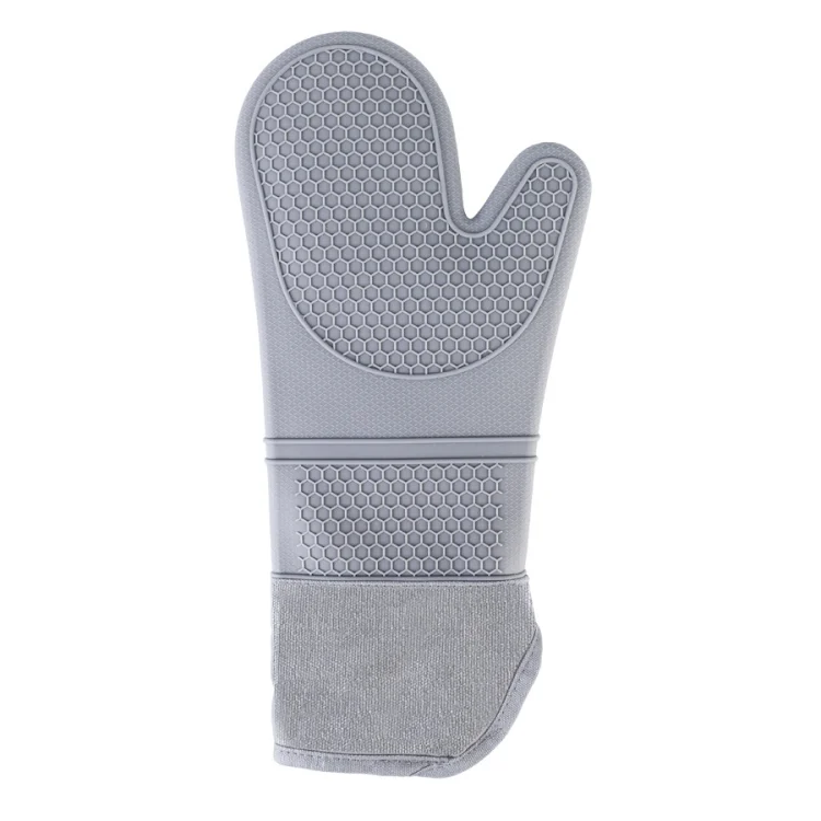ZYA-426 Longer And Thicker Insulated Gloves Silicone Kitchen Baking Gloves