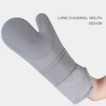ZYA-426 Longer And Thicker Insulated Gloves Silicone Kitchen Baking Gloves - Image 4