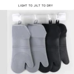 ZYA-426 Longer And Thicker Insulated Gloves Silicone Kitchen Baking Gloves - Image 5
