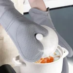 ZYA-426 Longer And Thicker Insulated Gloves Silicone Kitchen Baking Gloves - Image 9