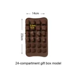 2pcs Silicone Chocolate Mold Jelly Christmas Candy Cake Mould, Style: - Image 6