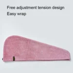 Coral Velvet Quick Dry Absorbent Hair Dryer Hat Plus Thicken Shower Cap Hotel Household Wrap Head Towel - Image 2