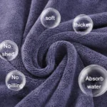 Nano Thickened Large Bath Towel Hairdresser Beauty Salon Adult With Soft Absorbent Towel - Image 5