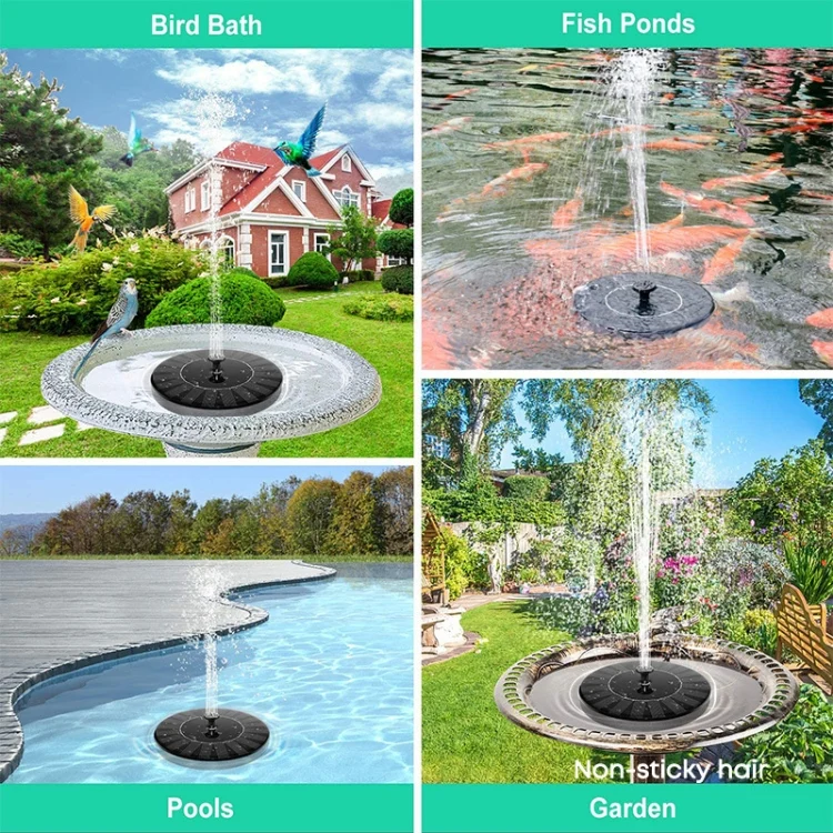 TBD0603581001_B5.webp Solar Water Fountain Pool Outdoor Bird Bath Solar Powered Fountain Floating Water - Image 6