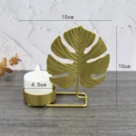 DH2303-03 Metal Retro Iron Art Candlesticks Ornament Table Candle Cup Decoration Props - Image 6