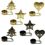 DH2303-03 Metal Retro Iron Art Candlesticks Ornament Table Candle Cup Decoration Props - Image 2