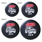 PVC Faux Leather Spare Wheel Cover Rear Tire Protector - Image 2