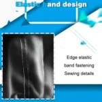 PVC Faux Leather Spare Wheel Cover Rear Tire Protector - Image 4