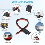 2pcs 20A Solar Car Battery SAE Power Extension Cable - Image 6