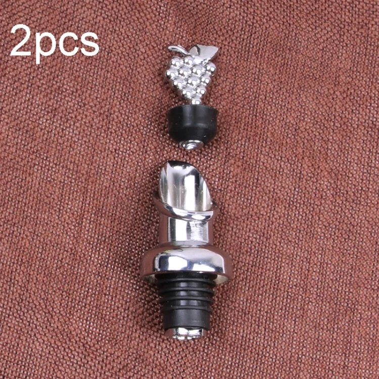 TBD0603591301.webp 2pcs Zinc Alloy Red Wine Cork Wine Stopper Drink Bar Tool - Image 1
