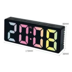 3806C LED Electronic Home Living Room Desktop Clock Perpetual Calendar Digital Tabletop Clock - Image 2