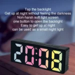 3806C LED Electronic Home Living Room Desktop Clock Perpetual Calendar Digital Tabletop Clock - Image 6