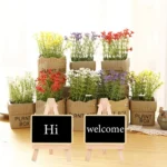 191288 Small Party Shop Message Blackboard Ornaments Pine Tripod Decorative Message Board - Image 6