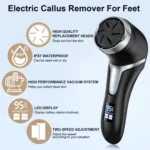 JD-510 Rechargeable Electric Foot Callus Remover with Vacuum Cleaner - Image 2