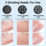 JD-510 Rechargeable Electric Foot Callus Remover with Vacuum Cleaner - Image 4