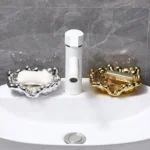 Electroplating Soap Box Fragrance Toilet Free Punch Drain Soap Holder - Image 6