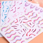 French Style Manicure Sticker Pop Stripe Line Nail Sticker - Image 2