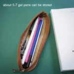 AhaStyle WG11 Leather Nib Pen Holder Pen Case Convenience Anti Lost Bag - Image 5