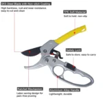 Pruning Shears Clippers for Gardening Tree Plant Floral Trimming - Image 6