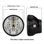 Motorcycle 7 Inch LED Headlight Angel Ring With Steering Function - Image 3