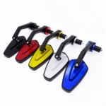 Motorcycle Handle All Aluminum Cherry Rearview Mirror - Image 2
