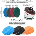 31pcs/set Electric Drill Brush Kitchen Bathroom Wall Cleaning Set - Image 3