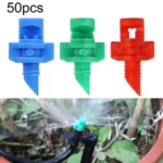 50pcs YK8510 Refraction Atomization Simple Micro-Sprinkler PE Pipe Irrigation Nozzle