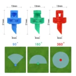 50pcs YK8510 Refraction Atomization Simple Micro-Sprinkler PE Pipe Irrigation Nozzle - Image 2