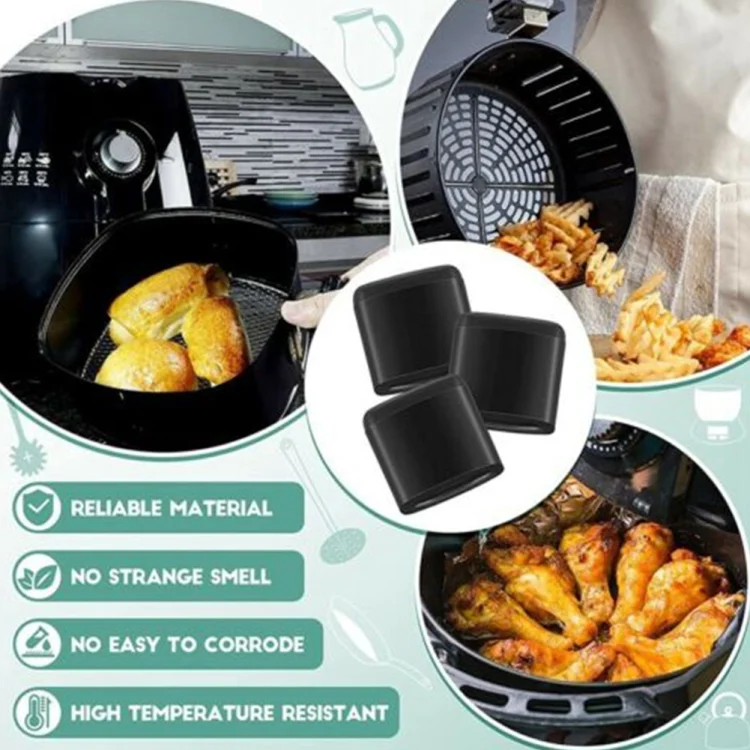 TBD06036375_6.webp 8pcs Air Fryer Rubber Bumpers Air Fryer Tray Rubber Replace Parts Accessories - Image 7