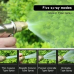 Pure Copper Household Car Wash Garden Watering Sprinkler Tool - Image 9